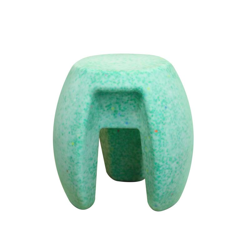 Simple Thick Plastic Chair Color Blocking Strong Load-bearing Capacity for Hallway Shoe Bench Tea Table Low Stool Home Furniture