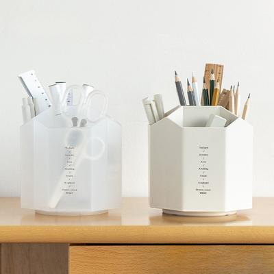 5 Compartments of Large Capacity Rotatable Pen Holder, Stylish Pen Holder for Office Desktop Storage