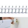For Apartment Renters White Guardrail Screw Kit Easy Setup Door Replacement Kit No-drill Adjusting Rod Threaded Bar