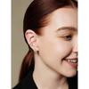 Sparkle Double 925 Silver Hoop Earrings E056-05H