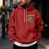 Men's Halloween Printed -Lined Pullover Hoodie for Casual Wear