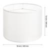 SucceBuy Drum Lamp Shade Medium Drum Linen Lampshade Replacement Lamp Shade for Table Lamps Floor Lamps Pendant Lights