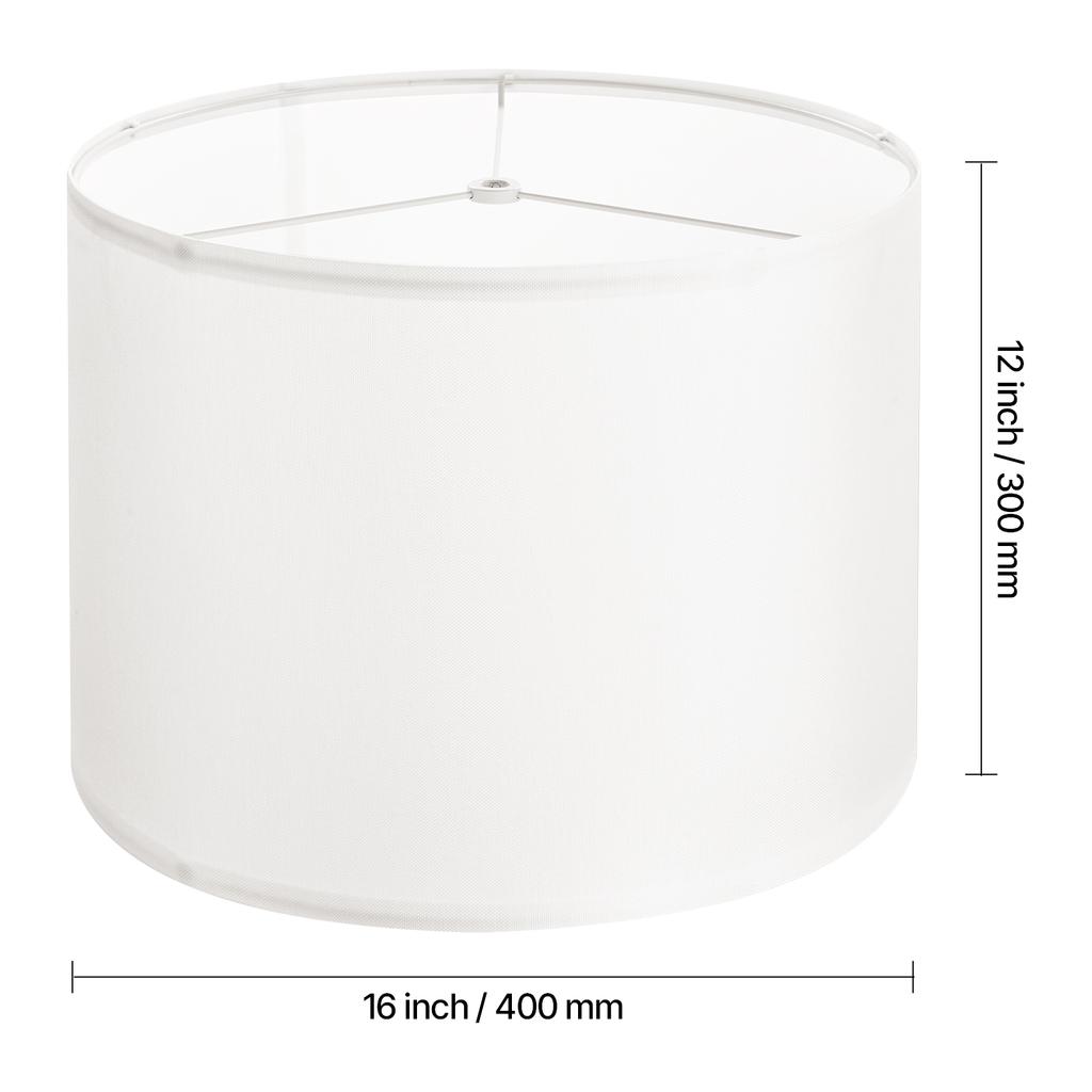 SucceBuy Drum Lamp Shade Medium Drum Linen Lampshade Replacement Lamp Shade for Table Lamps Floor Lamps Pendant Lights