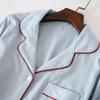 Spring Summer Women's Long Knit Cotton Sleep Tops Women Cardigan Long Sleeve Nightgowns Solid Lapel Sleepwear Nighty for Ladies Home Clothes