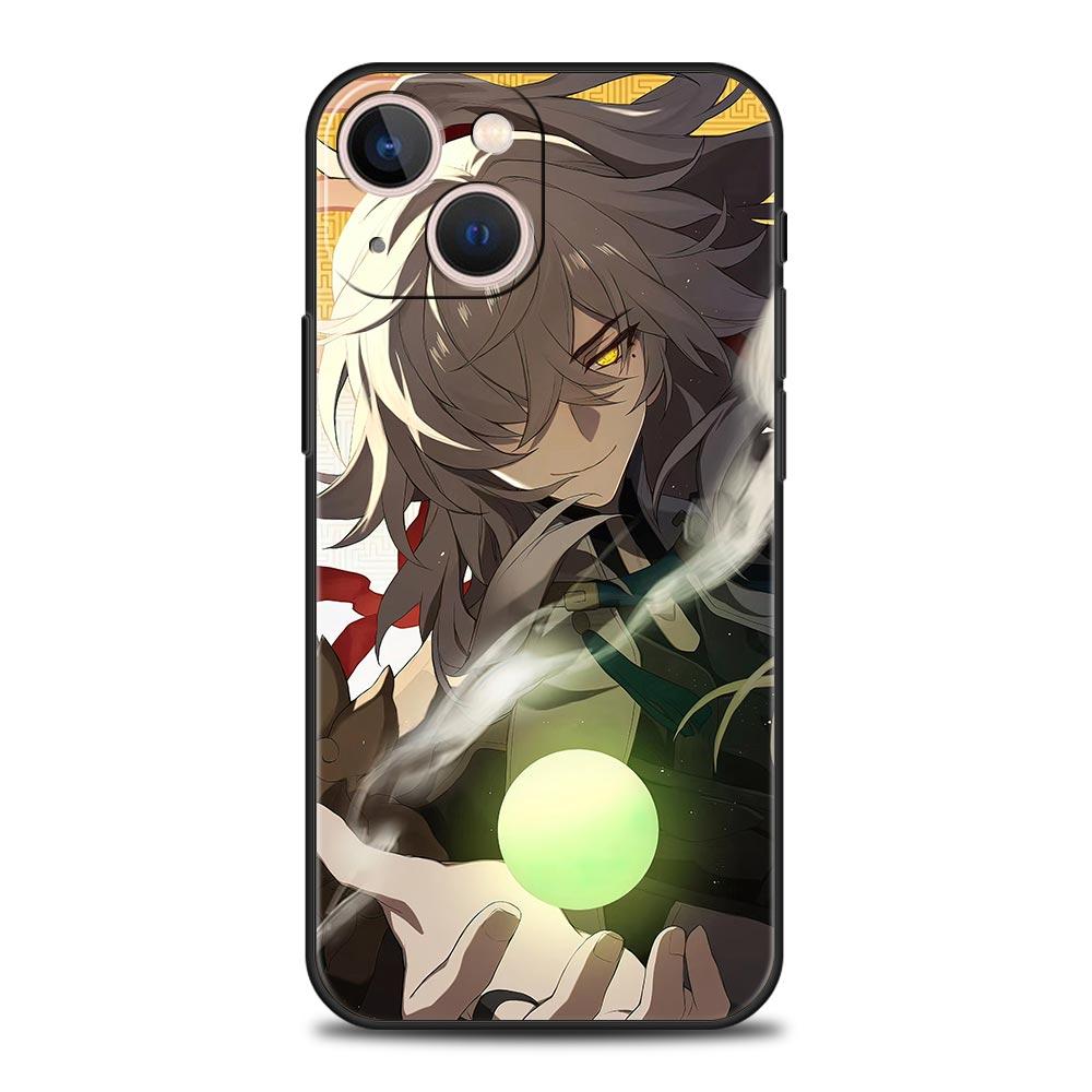 

Роскошный мягкий чехол для телефона Honkai Star Rail для iPhone 13 15 14 12 11 Pro MAX XR X SE XS 7 8 Plus, черный силиконовый защитный чехол iPhone 11 Pro