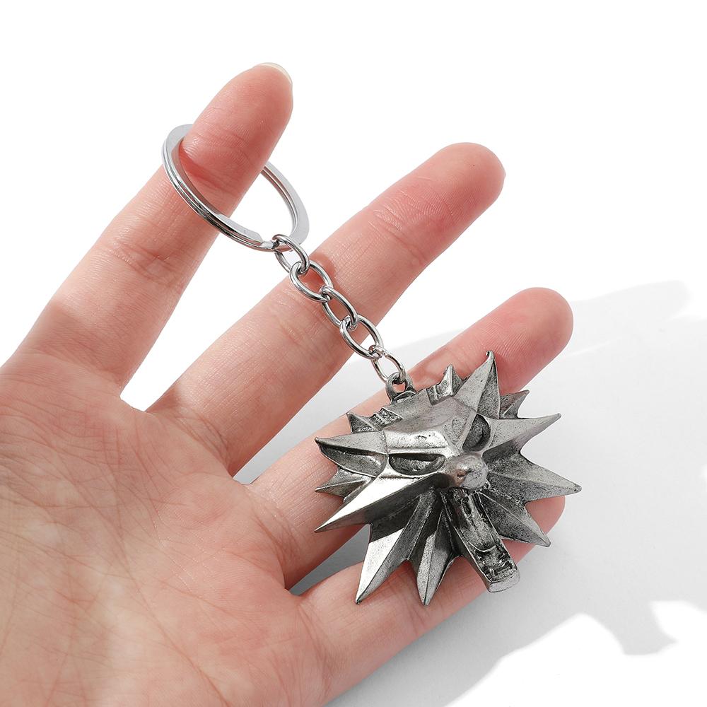 The Witcher 3 Wild Hunt Slitina Vlčí Hlava Přívěsek Náhrdelník Vintage Klíčenka Pánské Šperky Dárek