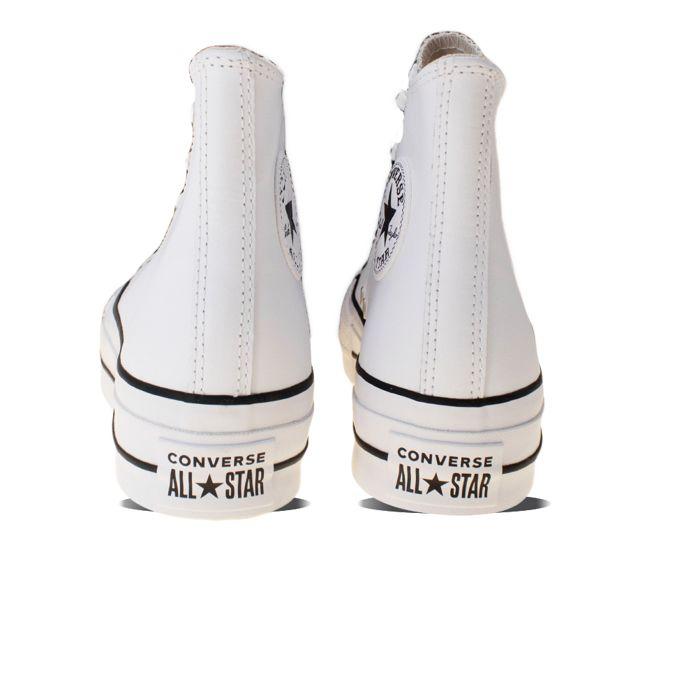 Converse Chaussures Chuck Taylor All Star Lift Leather Hi Blanc - 561676C