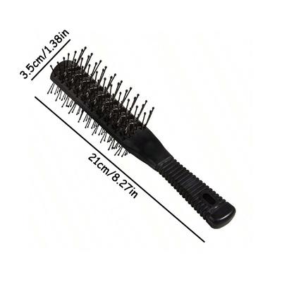 1 pièce Brosse de Massage Double Face Noir Plastique Brosse Démêlante Dents Larges Brosse à Dents Larges Brosse de Coiffage à Dents Larges Peigne Double Face