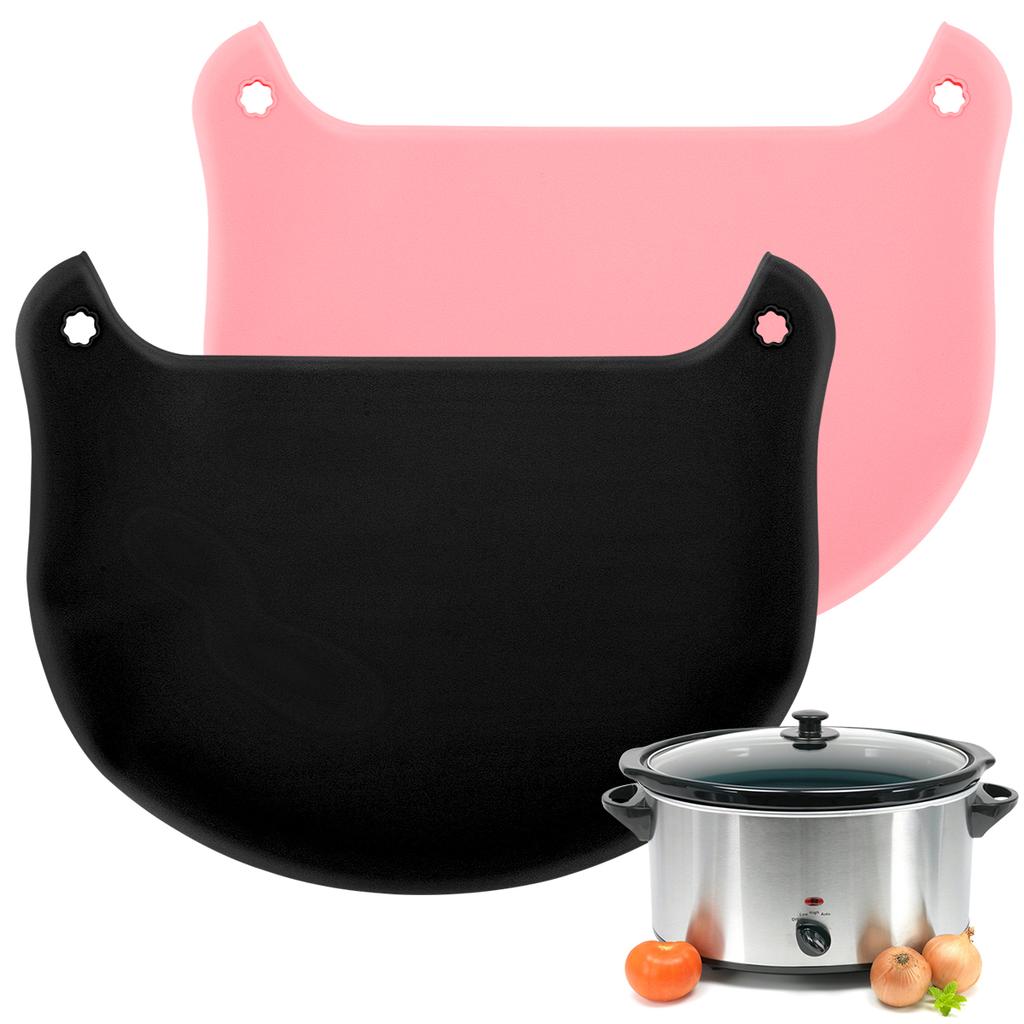 Silicone Slow Cooker Liners Reusable Silicone Slow Cooker Divider Leakproof Hear-Resistant Slow Cooker Insert Liner Dishwasher