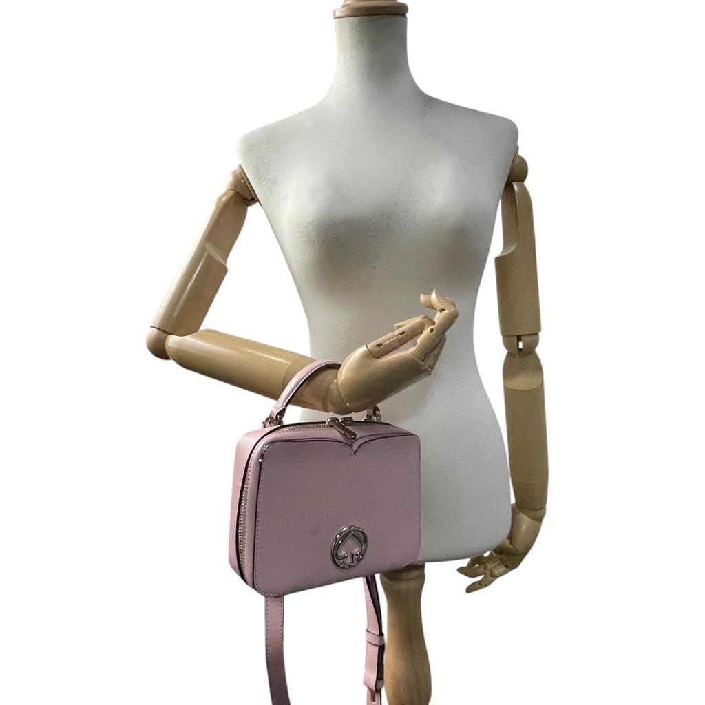 Used Kate Spade 2-way handbag/shoulder bag Vanity Vanity Mini Top Handle BagHandbag pink/black leather Women