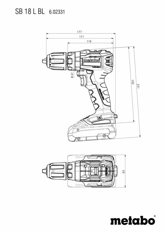 Ударный шуруповёрт Metabo SB 18 L BL