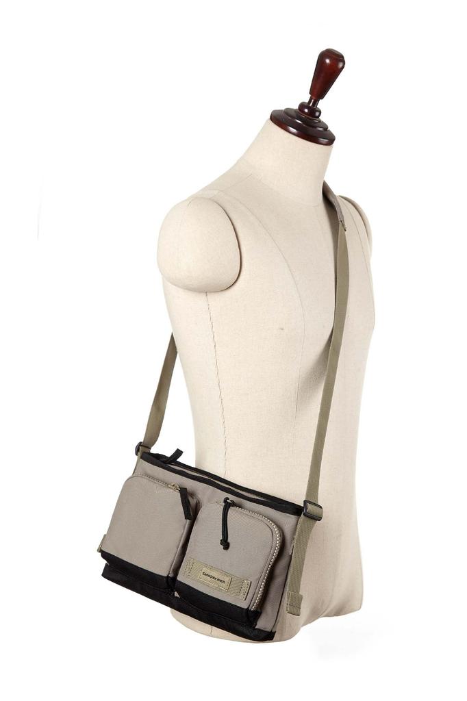 Korean Enderby Crossbody Front Zipper Padded Shoulder Desert One Size [Samsonite Red] Shoulder/Crossbody Bag, Design, Bag, Pocket, Strap, Beige,