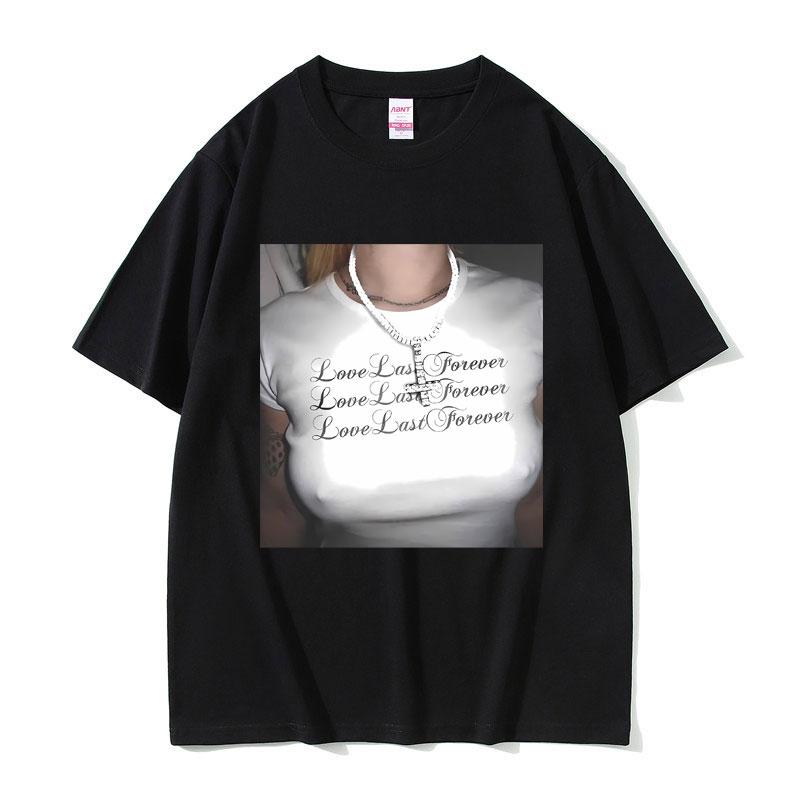 Láska trvá věčně Destroy Lonely Ken Carson Skvělý chaos Tričko Rap Playboi Carti Opium Trička Pánská móda Letní trička