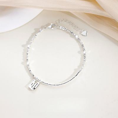 Square Brand Letter Bamboo Joint Irregular Bracelet Women's Fashion High-end Design Bracelet Gift Women