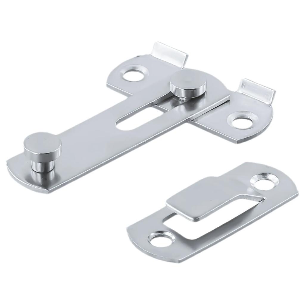 Door Lock Sliding Barn Door Latch Bolt Stainless Steel Hasp Latch Bolt Wine Cabinet Closet Window Door Lock Buckle Hardware