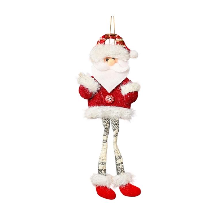 Long Leg Santa/Snowman/Deer/Bear Holiday Hanging Decoration Adjustable Rope Christmas Tree Ornament For Home