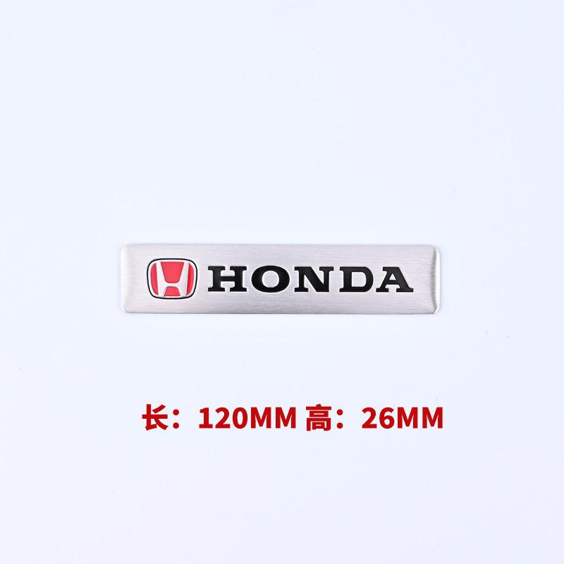 

Aluminum Car Body Fender Trunk Decal Badge for Honda Civic FIT Accord CRV CRZ CRX HRV Odyssey City B-Series D-Series H-Series Rs