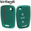 Silicone Key Cover Holder for Skoda Octavia A7 Rapid Kodiaq Fabia Seat Ibiza Leon Ateca for VW POLO Golf 7 Tiguan T-Roc T6 Case