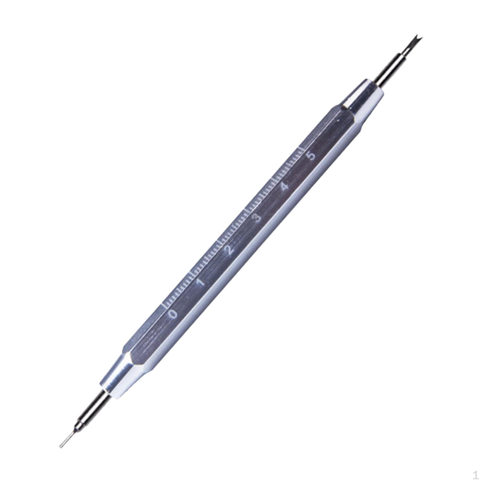 

Инструмент для снятия пружинных штифтов часов Портативный Двусторонний Съемник Инструменты для часовщика серебряный