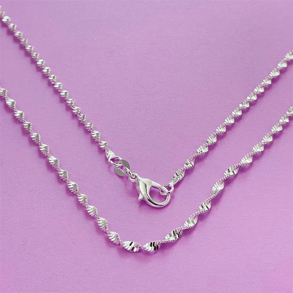 

New fine Copper 40-75CM noble 2mm Side Chain Necklace For Women Man Fashion Street Versatile Jewelry party Gifts 60CM