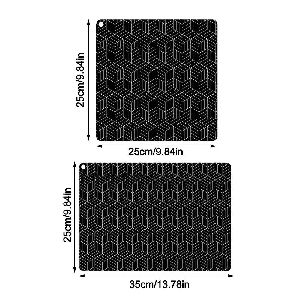 Silicone Induction Cooktop Mat Fireproof Protection Anti Slip Induction Cooker Pad Waterproof Insulation Thermal Pad