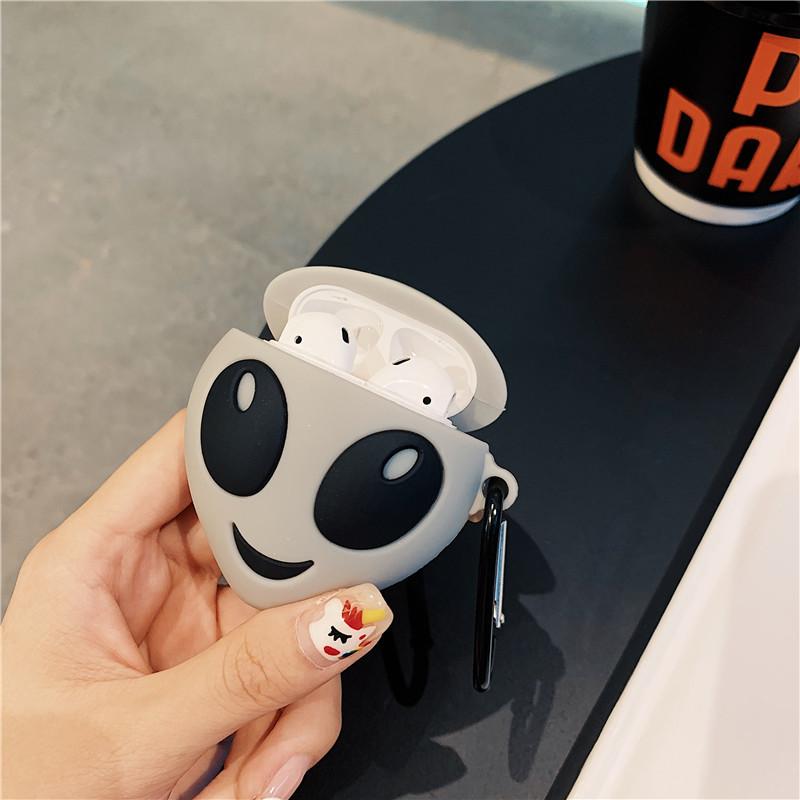 Luminous ET Alien AirPods 1 Protective Case Silicone Bluetooth Wireless Headset Protective Case Anti-drop Cartoon