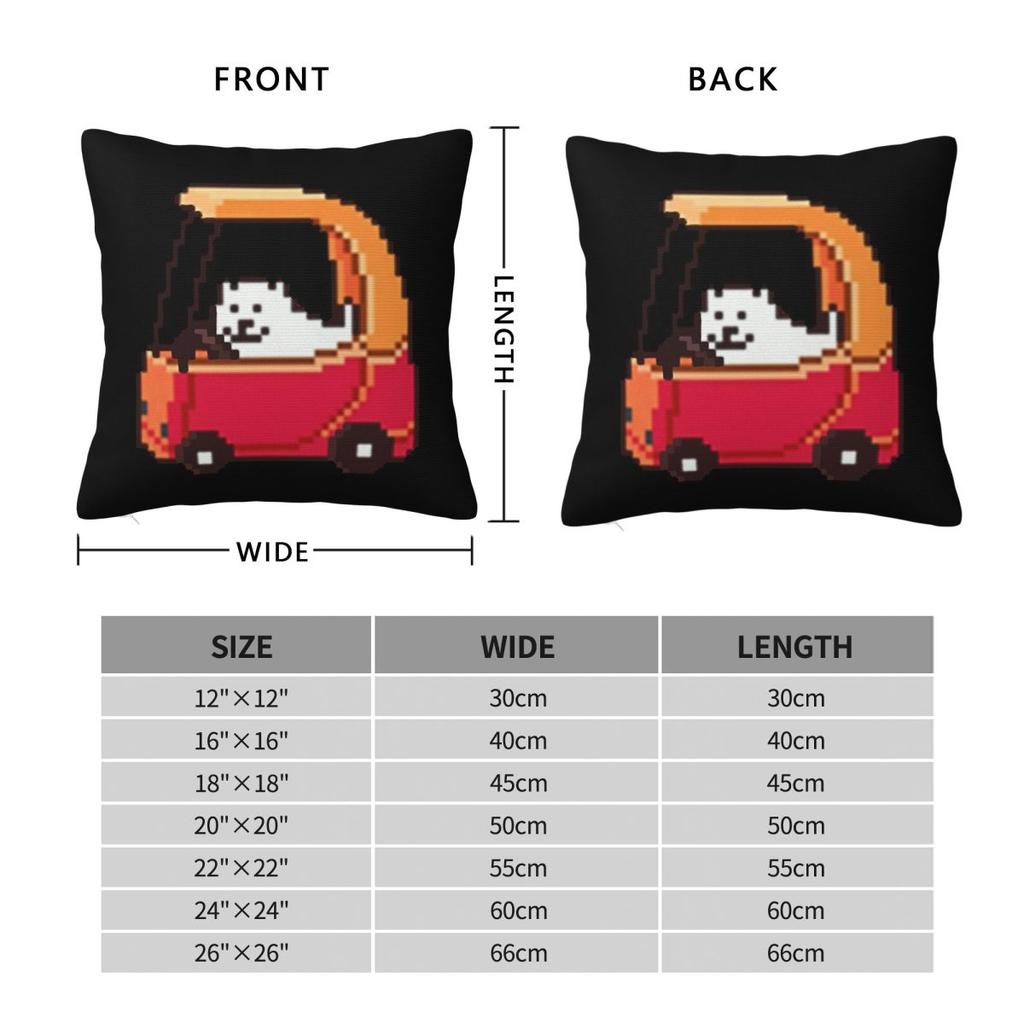 Undertale Annoying Dog Video Game Cute  Square Pillowcase Pillow Cover Cushion Throw Pillow for Home Sofa Living Room