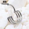ASTM f136 Titanium Piercing Hinged Segment Septum Hoop Nose Rings Clicker Ear Cartilage Tragus Helix Conch Body Jewelry Earrings