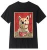 Shiba Inu Ramen T-Shirt Japanese Dog Food Graphic Casual Wear for Dog Lovers