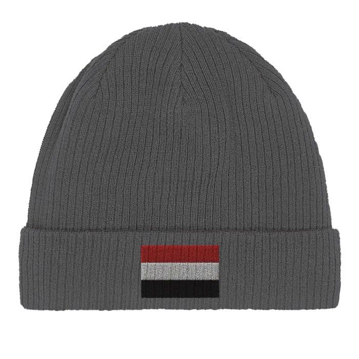 Bonnet Drapeau Yémen en Gris