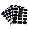 120PCS Kraft Label Sticker with Fancy Shape Storage Box Labels for Homemade Items Essential Oil Bottles and Jars