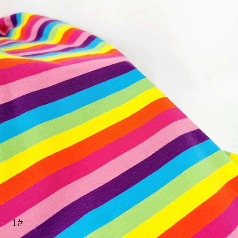 

100*170 см ткань в радужную полоску, цветная хлопковая ткань для шитья, лоскутная футболка, одежда для родителей и детей, материал для детской одежды