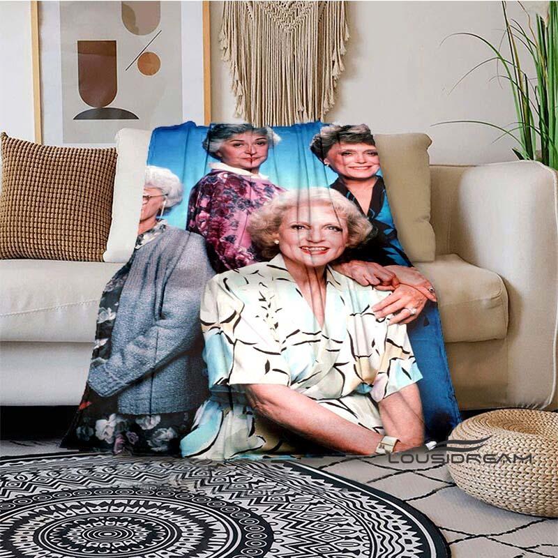 Classic Tv Throw Blanket Golden Girls Friend Ship Flannel Lightweight Plush Fuzzy Cozy Soft Blankets and Throws Custom Blankets2