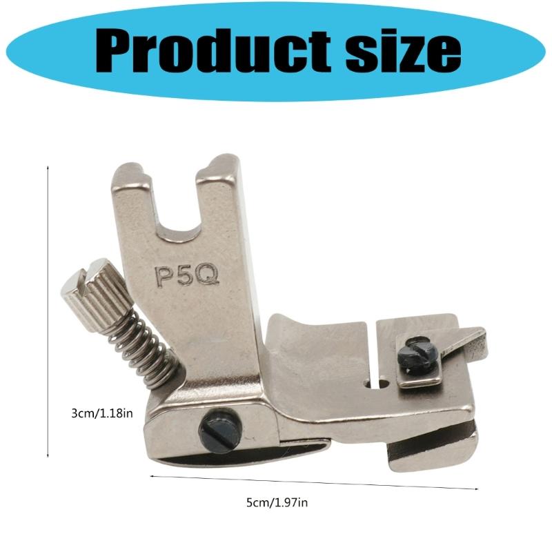 Adjustable Steel Metal Gathering Presser Foot Quick Installation Sewing Machine Presser Foot for Easy Fabric Ruffling