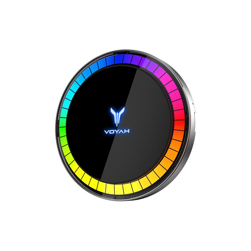 Lantu FREE Magnetický Bezdrátový Rychlonabíjecí Držák Telefonu s LED Ambientním Světlem pro Apple.