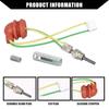 5Pcs Car 12V Glow Plugs Set Car Air-Diesel-Gasket+Ceramic Glow Plug Kit For Chinese Diesel Heater 5-8KW