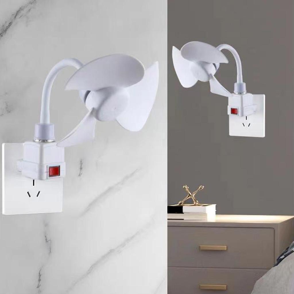 6inch Small Fan E27 Interfaces Cooling Fan Low Noise 10W Power Household Student Dormitory Fan for Bedroom Offices