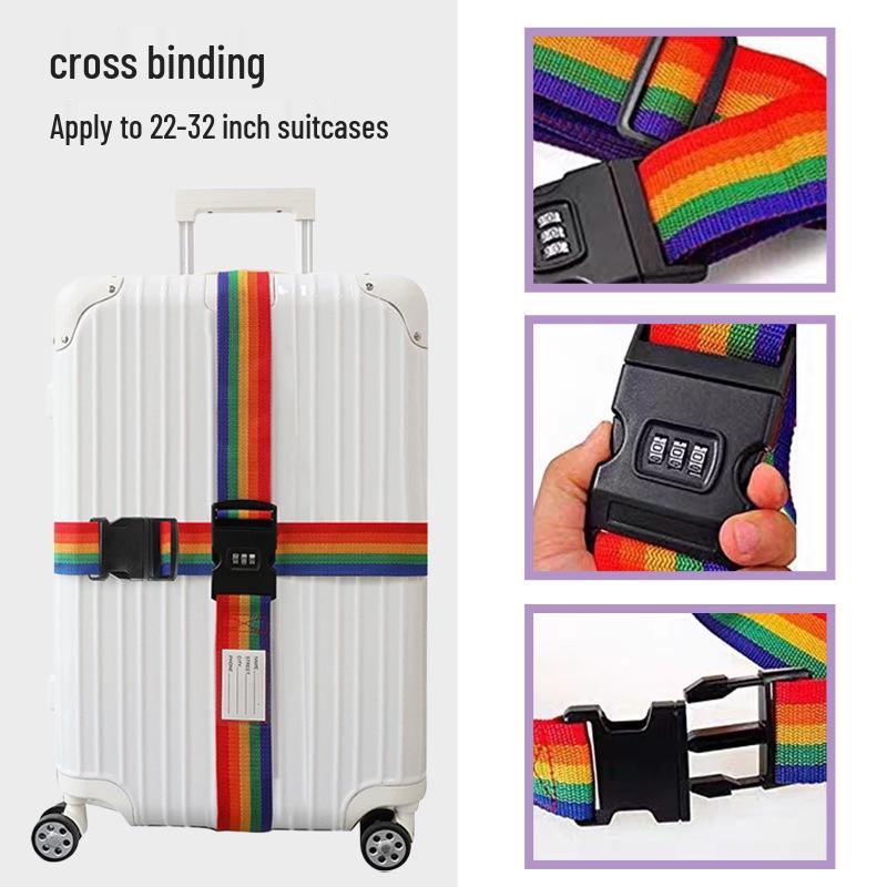 Secure Polypropylene TSA Lock Luggage Strap with Buckle for Cross-Border Travel