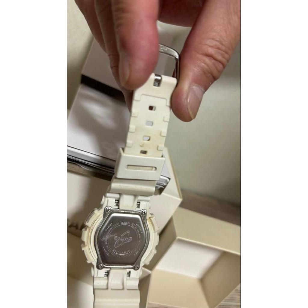 Used CASIO Baby-G White Pink Gold Watch
