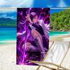 1pc Tsuyuri Kanawo1 Beach Towel, Beach and Seaside Swimming Pool Equipment, Fashion Pattern, Rectangular, Travel Essentials