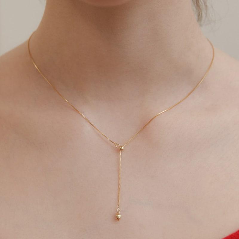 Tatiana (925 Silver) Heart Tail Y-Line Necklace NZ2425