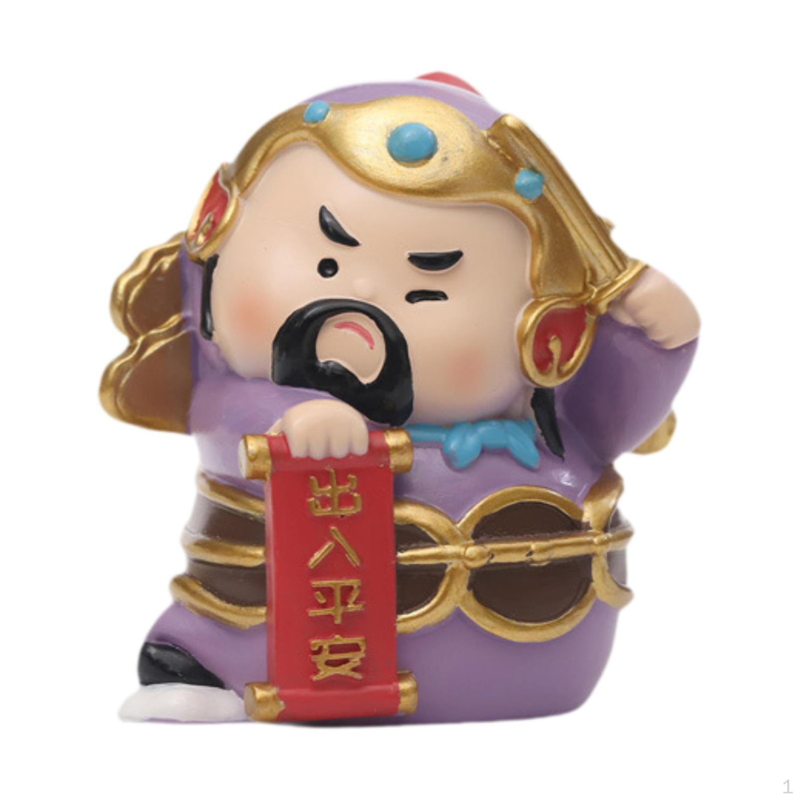 

Feng Shui Statue God Figurine Decorative Gifts Resin Cute Miniatures Mini for Living Room фиолетовый