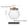 Striped High Borosilicate Glass Tea Jar for Kitchen
