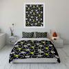 Large daisies, black background. Bedding sets Duvet cover sets Duvet covers Pillowcases(1*Duvet Cover 2*Pillowcases without duvet insert)