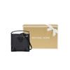 Michael Kors MK Mercer 18 Classic Monogram Drawstring Closure Canvas Bucket Bag Women Handbags Black 35F2GM9M1B-BLACK
