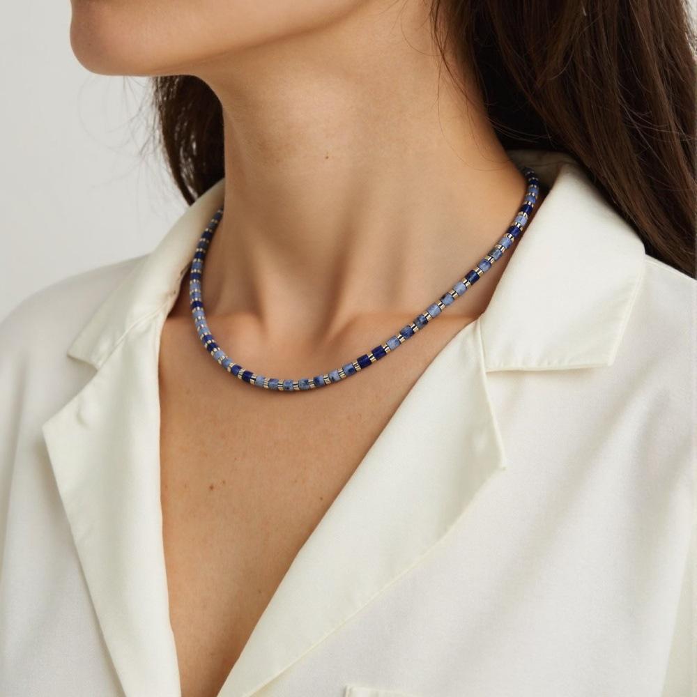 Dopamine Hip-Hop Clavicle Chain in Vibrant Ethnic Style