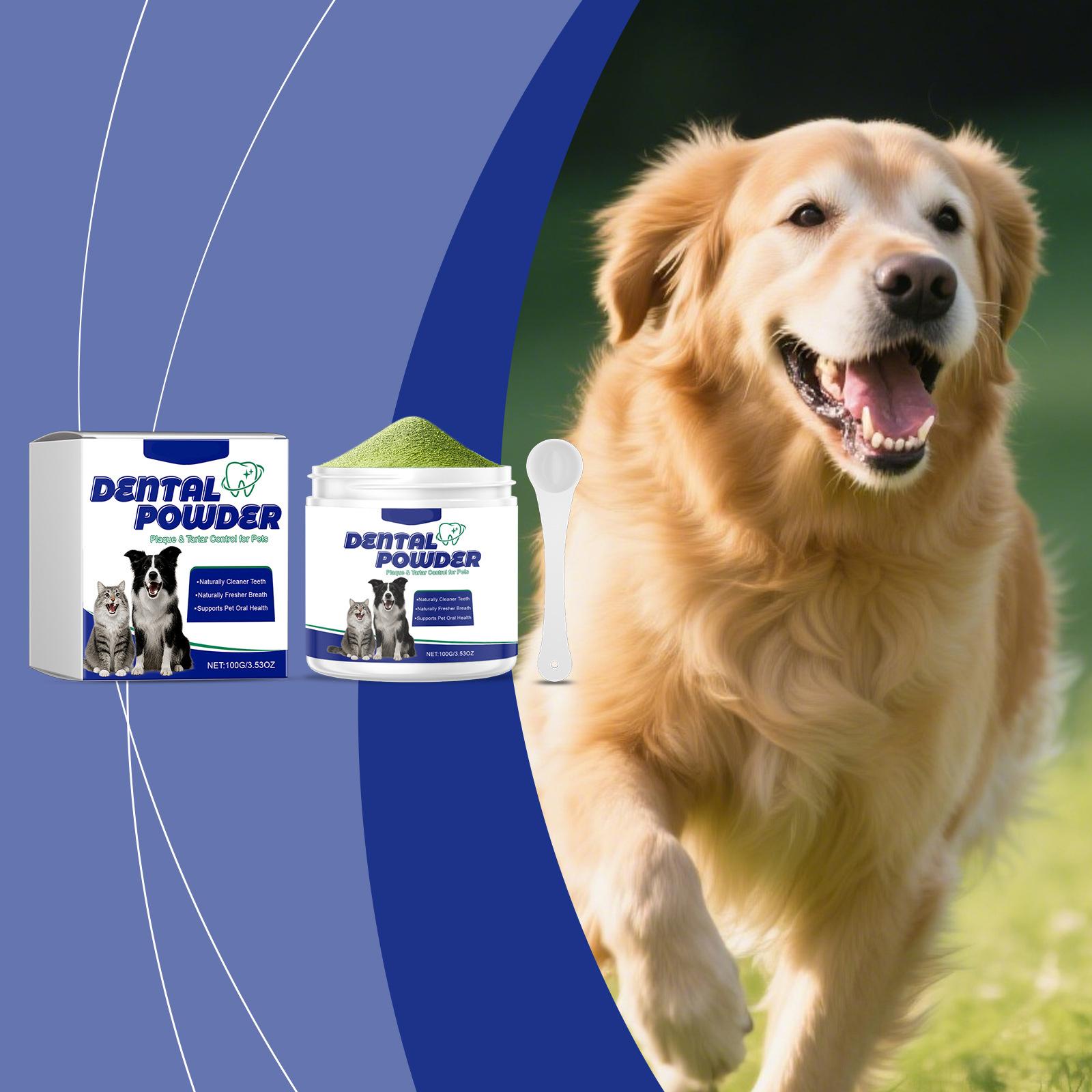 

Pet Cleaning Powder: Gentle Care For Pet Oral Hygiene, Fresh And Clean Powder.100g One Size