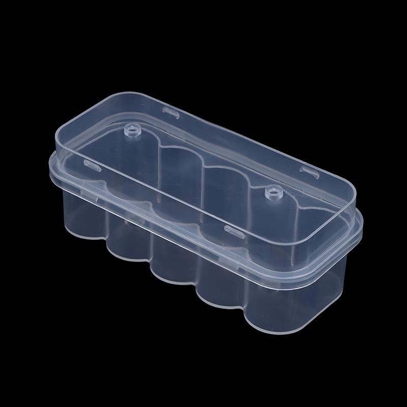 10Pcs 3Ml/5Ml 10-Slot Vial Storage Case Plastic Clear Microtube Storage Box Stackable Freezer Tube Box Diabetic Supplies