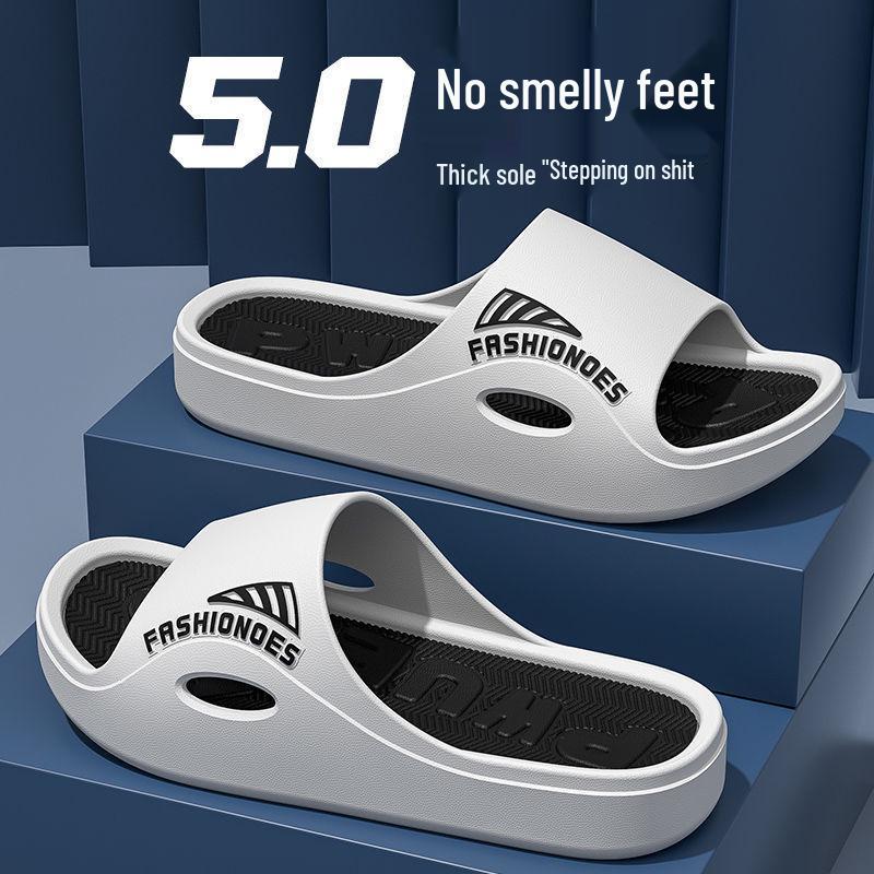 Men's Summer Slippers - Trendy, Soft, Comfy for Home, Bath, or Beach Use