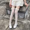 Japanese Velvet Knee Socks Spring and Summer Thin Lace Hold-Ups Pure Desire Wind Long Tube GirlJKUniform Lace Butterfly